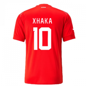 Švicarska Xhaka 10 Dres Domaći Svjetsko prvenstvo 2022 Kratkih Rukava